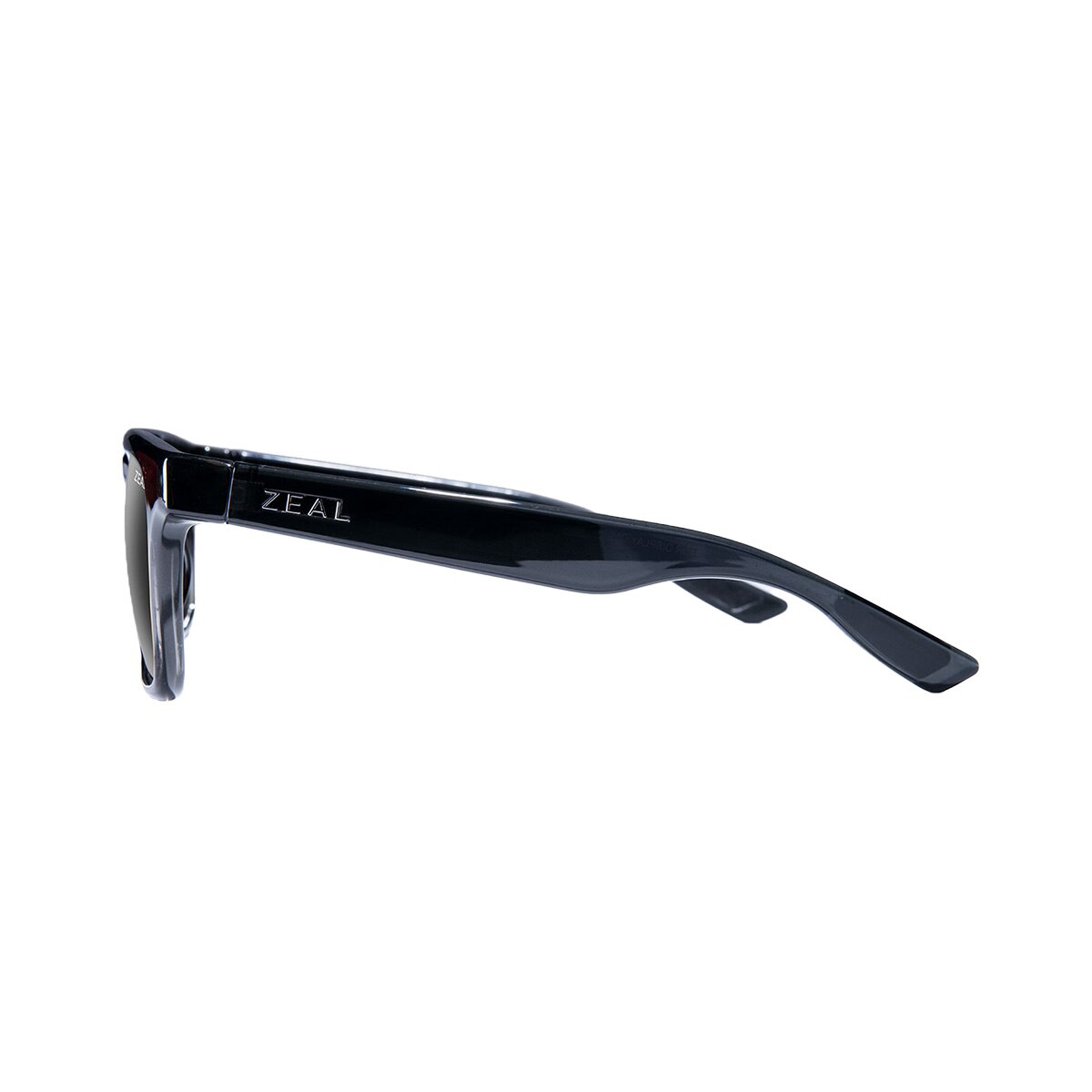 Zeal Whittier Sunglasses Polarized in Transparent Dark Grey with Ellume Dark Grey